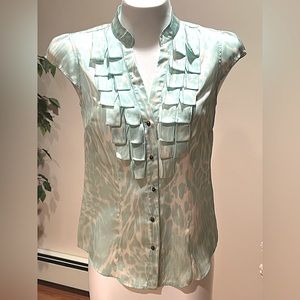 Baby blue/white top - size 4